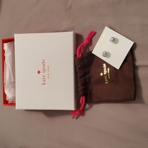 Kate Spade Silver knotted rope earrings